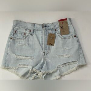 Levi's 501 Original High Rise Denim Shorts NWT size 25